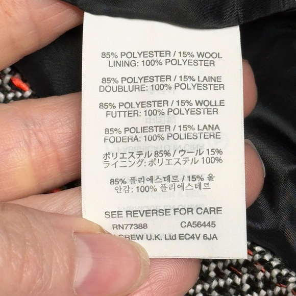 NWT J. Crew Tweed 3/4 Sleeve Sheath Dress Gray Coral Size 4 Style E4375 Career - Picture 12 of 16